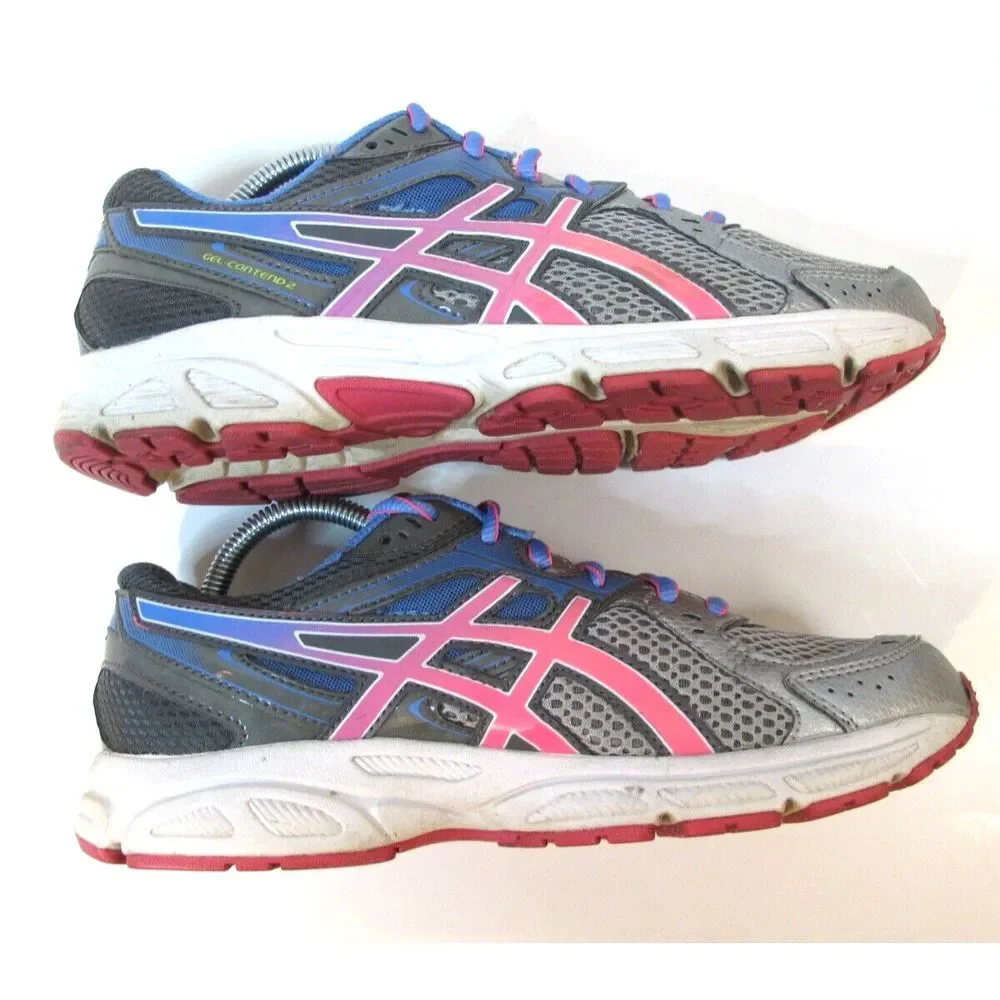 Asics Gel Contend 2 Women's Size 8.5 Running‎ Shoes Sneakers Pink Purple Silver